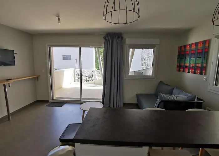 Cosy Cote Cour, Acces Plage, Piscine, Balcon, Parking, Animaux Admis, - Fr-1-194-228 * 라트슈수르메르